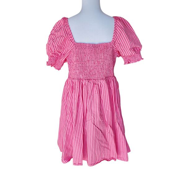 Draper James Pink Stripe Cam Smocked Dress Cotton Women’s Plus Size 1X - Picture 11 of 14